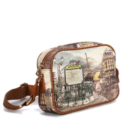 Borsa Donna Y NOT a Tracolla YES-310 Stampa Metrò Paris