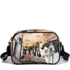 Borsa Donna Y NOT a Tracolla YES-310 Stampa Life in Trulli