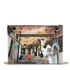 Borsa Donna Y NOT Clutch con Tracolla in Catena YES-605 Life in Trulli