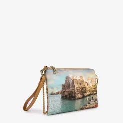 Borsa Donna Y NOT Pochette con Tracolla YES-384 Stampa Polignano