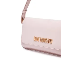 Borsa Piatta a Spalla LOVE MOSCHINO linea Lettering Logo Rosa Cipria