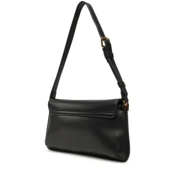 Borsa Piatta a Spalla LOVE MOSCHINO linea Lettering Logo Nero