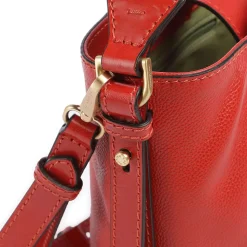 Borsa Secchiello a Mano THE BRIDGE linea Gemma in Pelle Arancio Bruciato