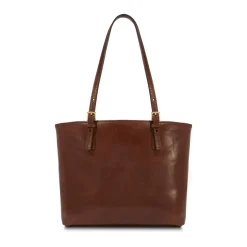 Borsa Shopper Due Manici a Spalla The Bridge in Pelle Marrone linea Story
