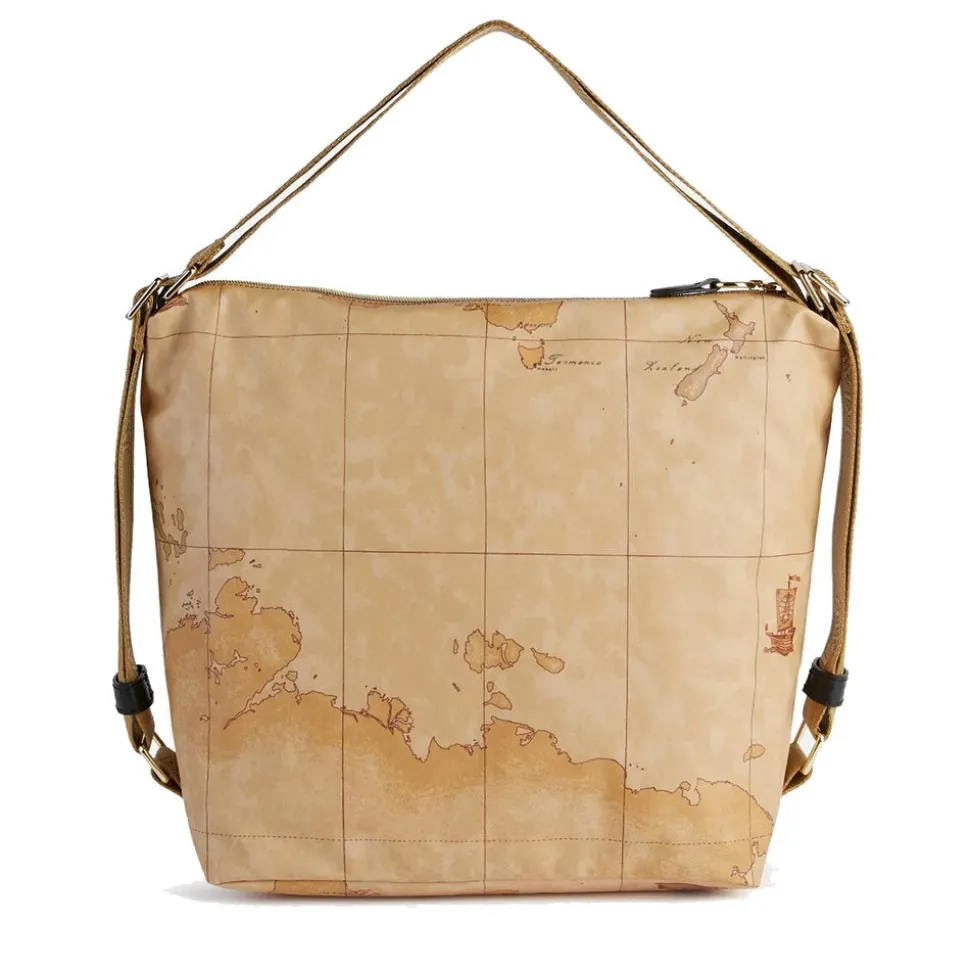Borsa Sottospalla Doppia Portabilità 1A Classe Alviero Martini linea Social Fusion Geo Classic e Nero LC01