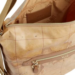 Borsa Sottospalla Doppia Portabilità 1A Classe Alviero Martini linea Social Fusion Geo Classic e Cuoio LC01
