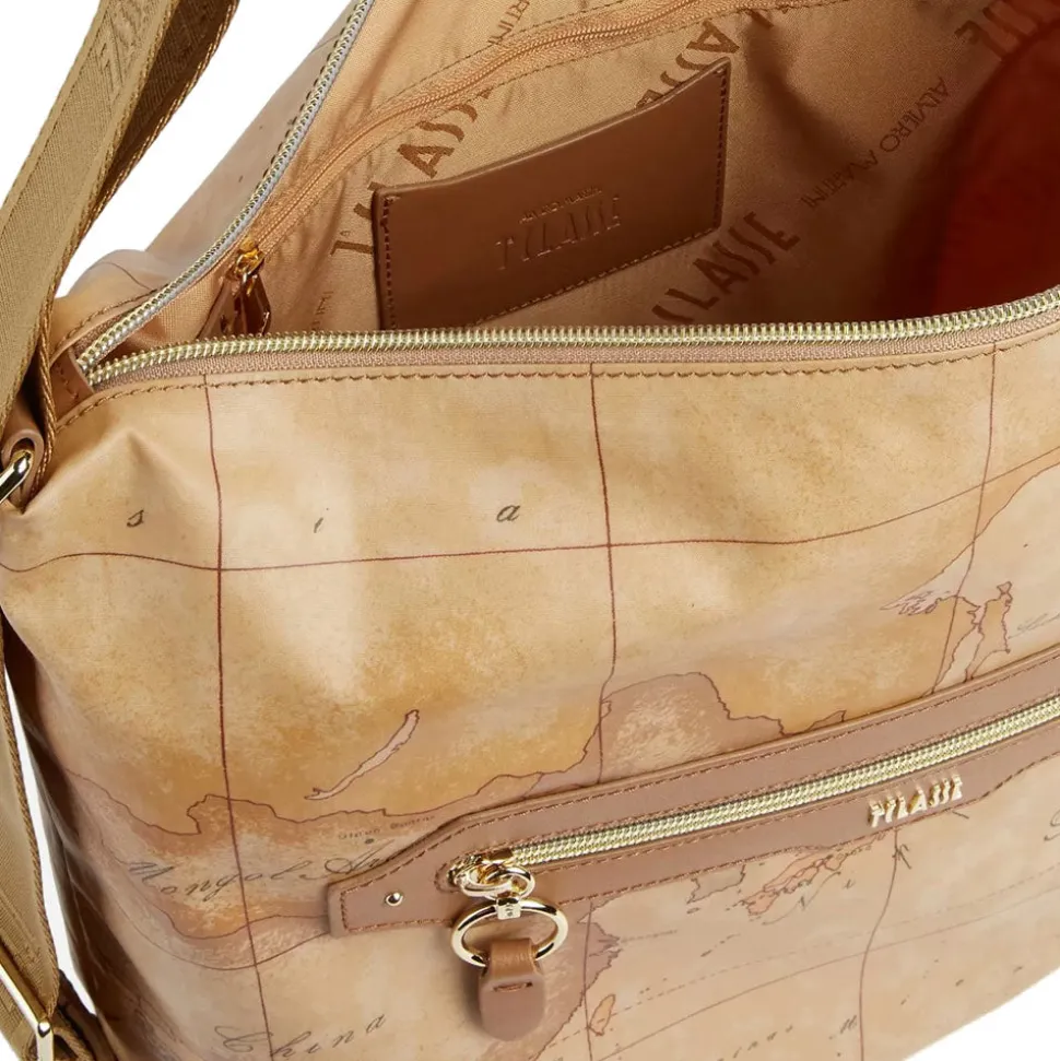 Borsa Sottospalla Doppia Portabilità 1A Classe Alviero Martini linea Social Fusion Geo Classic e Cuoio LC01