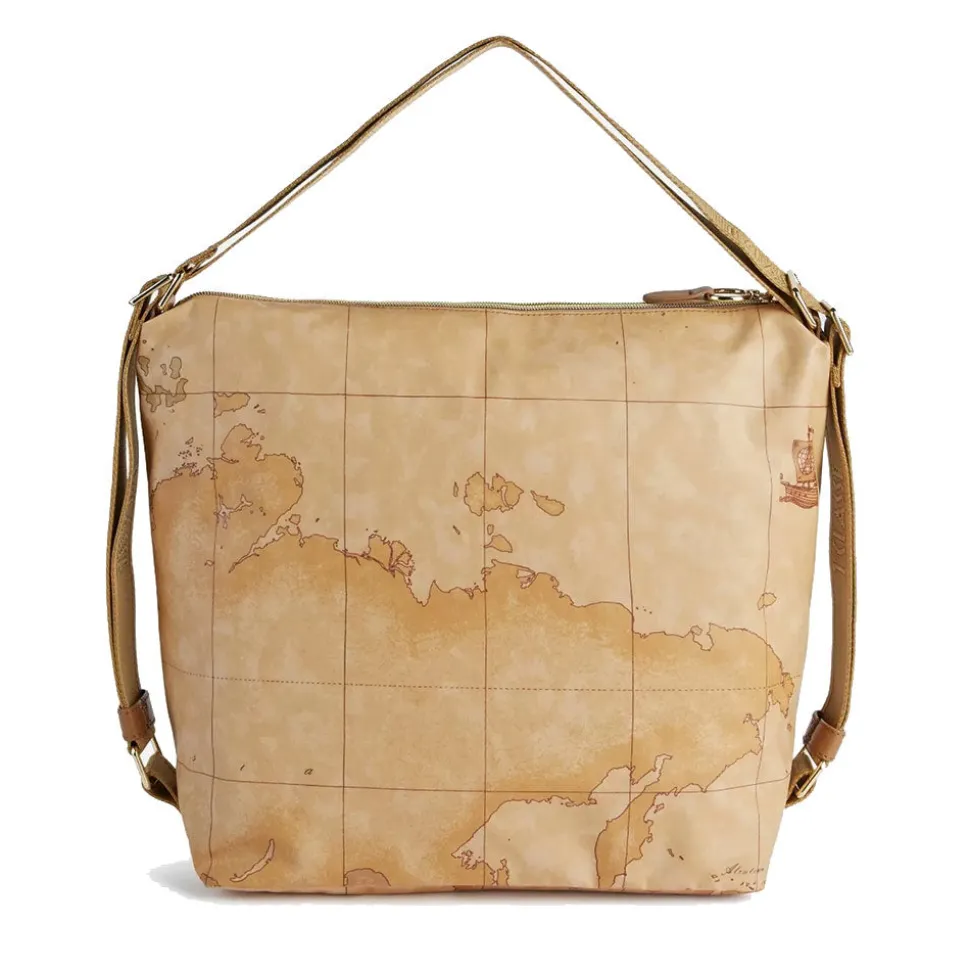 Borsa Sottospalla Doppia Portabilità 1A Classe Alviero Martini linea Social Fusion Geo Classic e Cuoio LC01