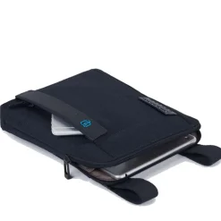 Borsello a Tracolla con Porta iPad PIQUADRO Linea Pulse CA1358P16 in Tessuto Chevron - Grigio