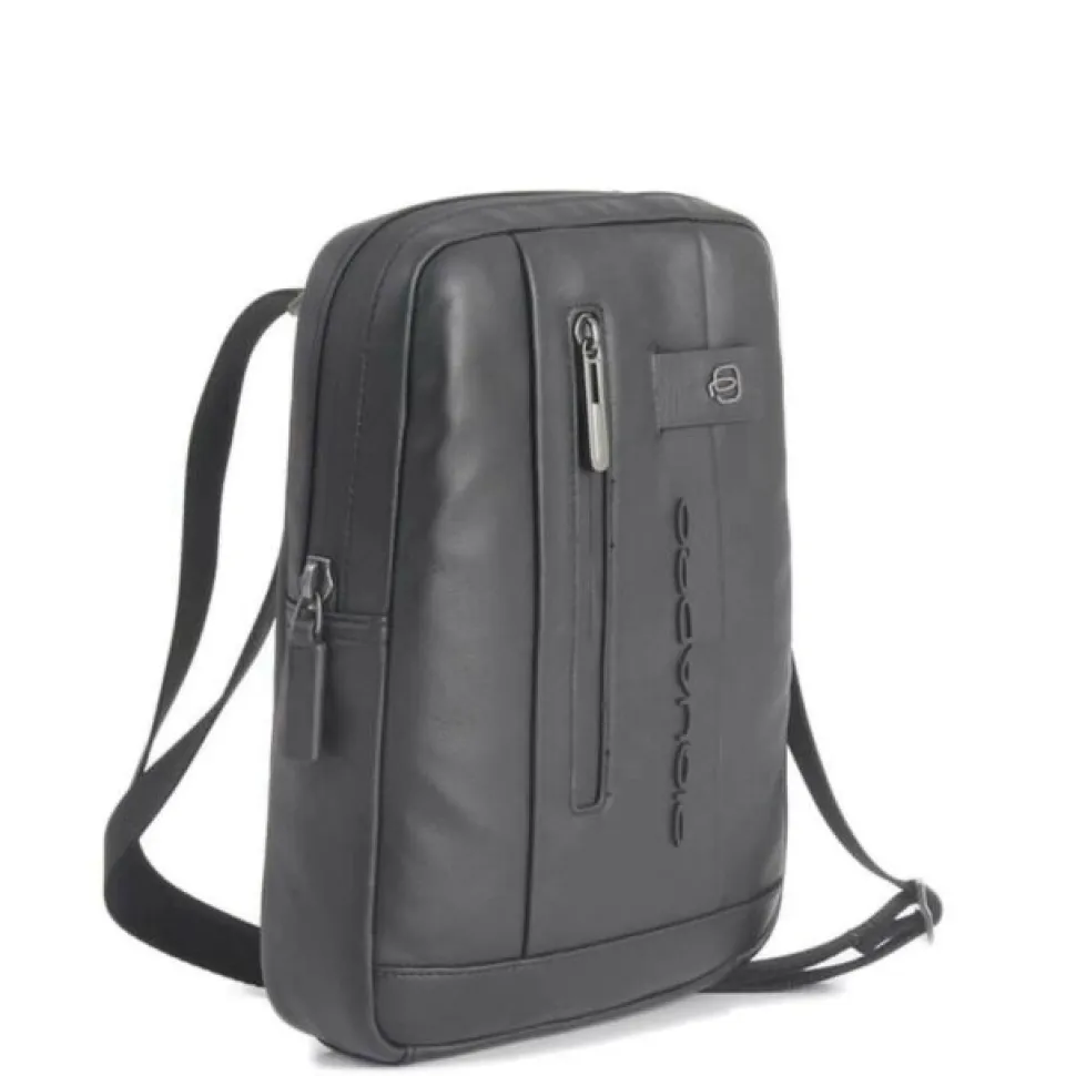 Borsello Organizzato Piquadro in Pelle Nera Porta iPad®10,5"/iPad 9,7" - CA1816UB00 Linea Urban