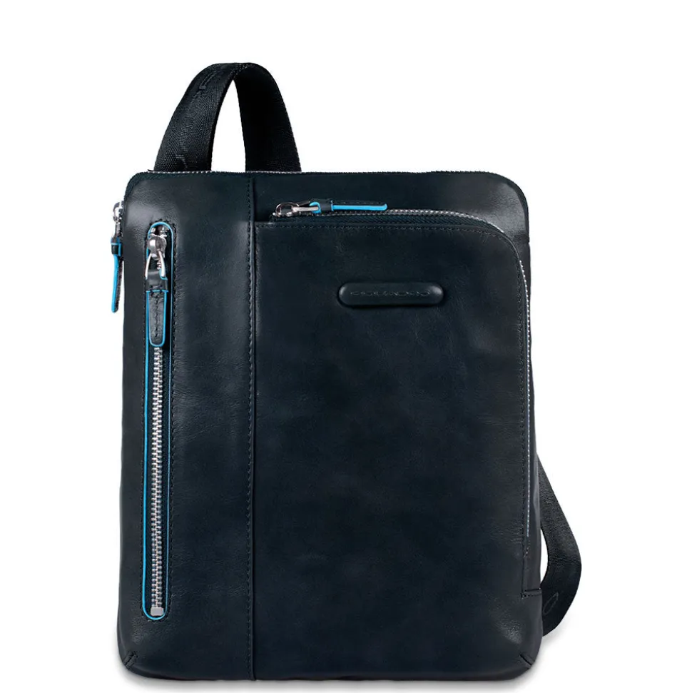 Borsello Organizzato Piquadro in Pelle Blu Porta iPad/iPad®Air, - CA1816B2 Linea Blue Square