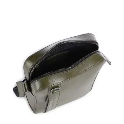 Borsello Small THE BRIDGE linea Giacomo in Pelle Verde Timo