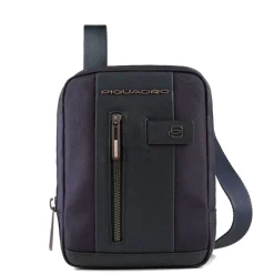 Borsello Uomo Porta iPad Mini - PIQUADRO linea Brief 2 CA3084BR2 in Tessuto e Pelle Blu