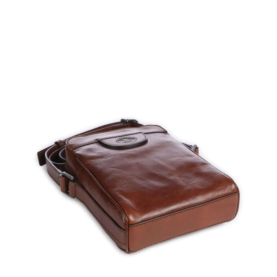 Borsello Uomo THE BRIDGE linea Fabio in Pelle Marrone