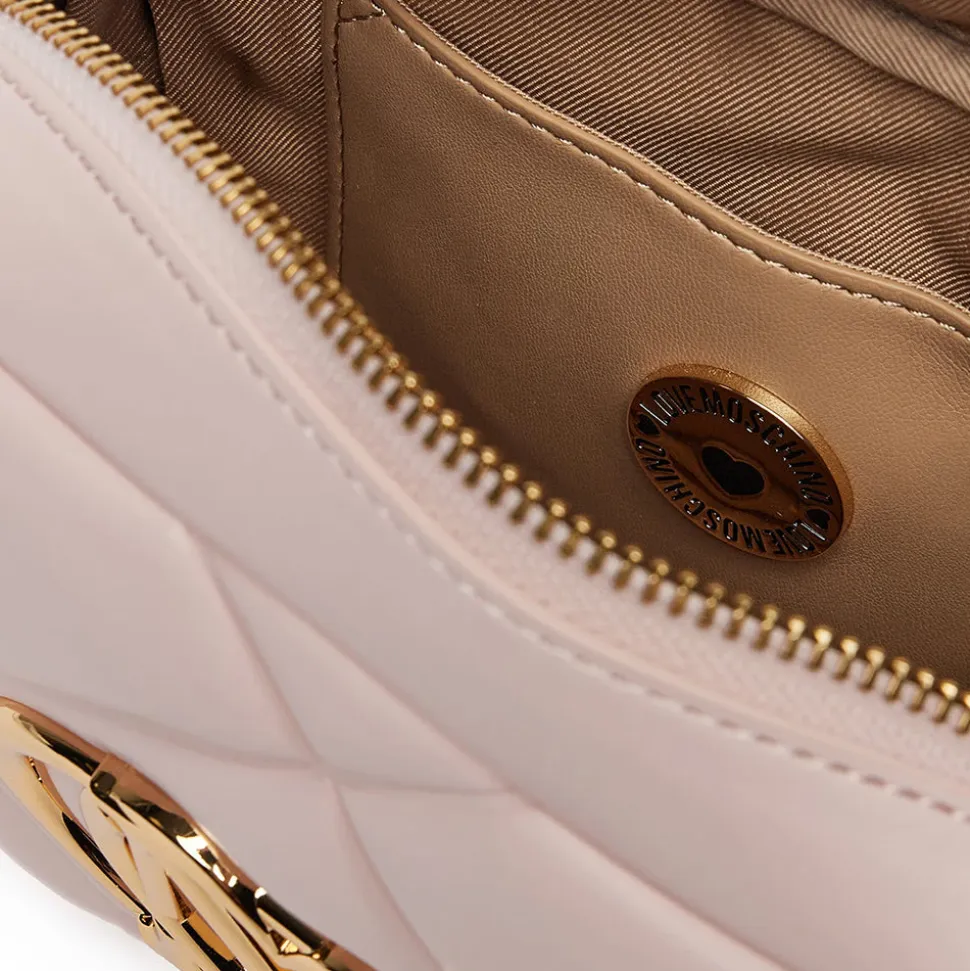 Camera Case Trapuntata LOVE MOSCHINO linea Embossed Rosa Cipria