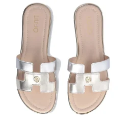 Ciabatta Flat LIU JO Sally 716 Metallizzate colore Gold e Silver