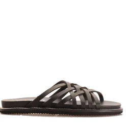 Ciabatte Donna CULT Roshelle 4275 in Pelle Colore Black con Fasce Intrecciate