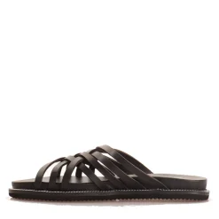 Ciabatte Donna CULT Roshelle 4275 in Pelle Colore Black con Fasce Intrecciate