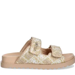 Ciabatte Donna GUESS Linea Fadelizz Colore Cream con Doppia Fascia