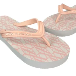 Ciabatte Donna Infradito ARMANI EXCHANGE Colore Off White - Light Rose