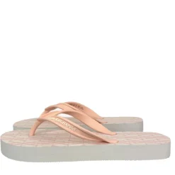 Ciabatte Donna Infradito ARMANI EXCHANGE Colore Off White - Light Rose