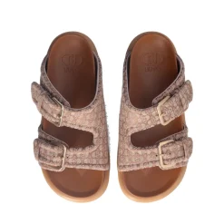 Ciabatte Doppia Fascia LIU JO Loren 09 in Denim stampa Monogram Beige