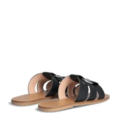 Ciabatte Flat LIU JO Saba 08 in Pelle Nera