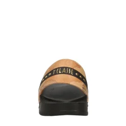 Ciabatte Platform 1A Classe Alviero Martini in Gomma Nera con Fascia Geo Classic 2200