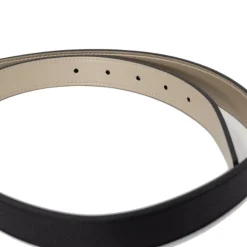 Cintura Donna ARMANI EXCHANGE Reversibile con Fibbia Tonda Colore Nero - Oro