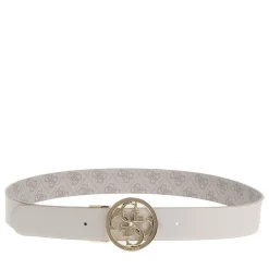 Cintura Donna GUESS Reversibile Colore Bone Logo Linea Noelle