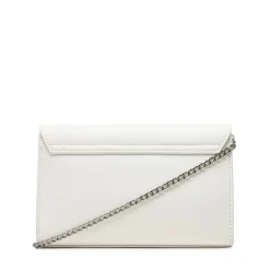 Clutch con Tracolla LOVE MOSCHINO Bianca con Logo Lettering Sfumato