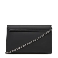 Clutch con Tracolla LOVE MOSCHINO Nera con Logo Lettering Sfumato