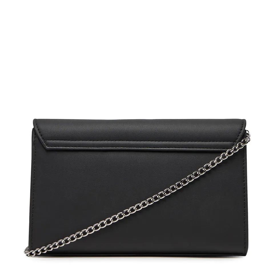 Clutch con Tracolla LOVE MOSCHINO Nera con Logo Lettering Sfumato