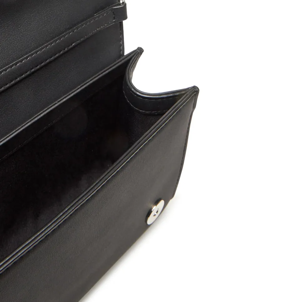 Clutch con Tracolla LOVE MOSCHINO Nera con Logo Lettering Sfumato