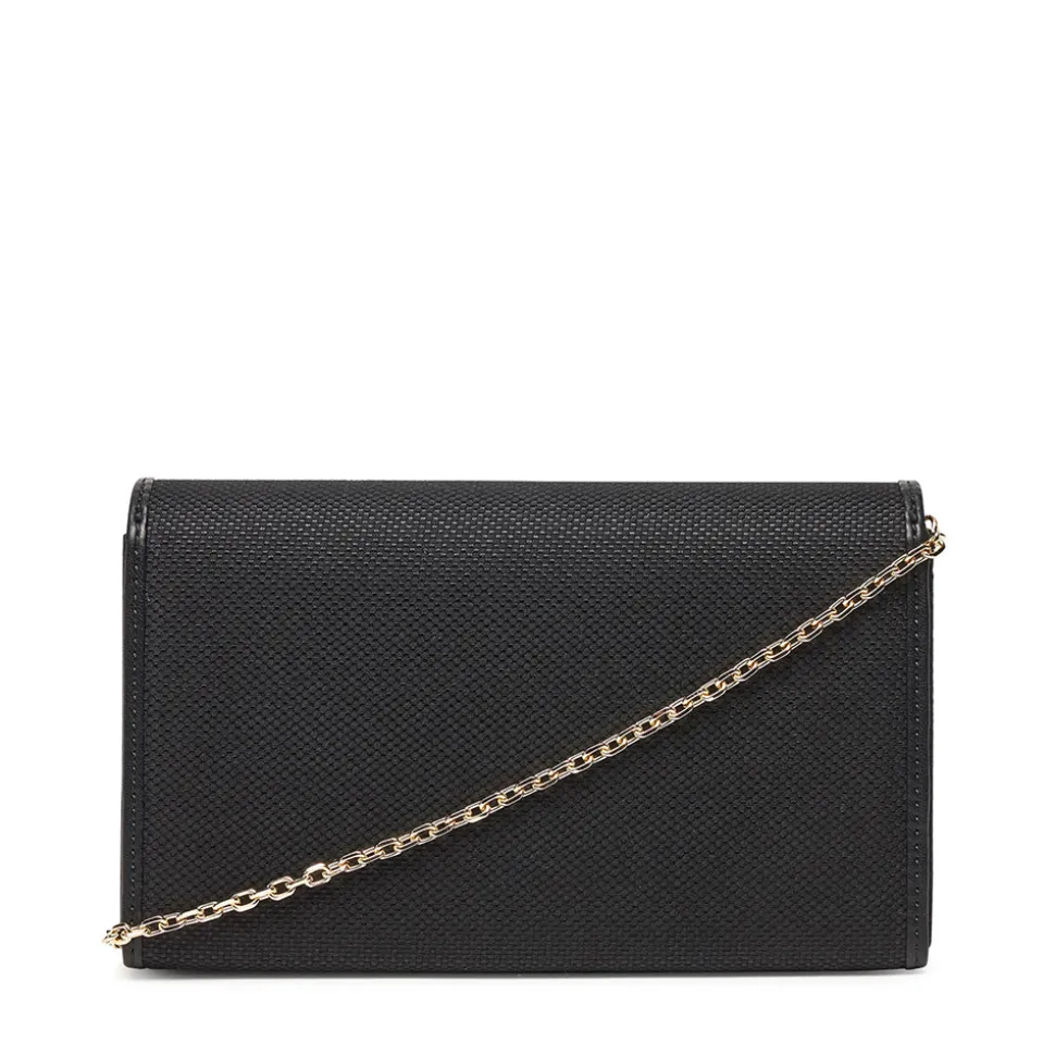 Clutch con Tracolla LOVE MOSCHINO in Canvas Nera