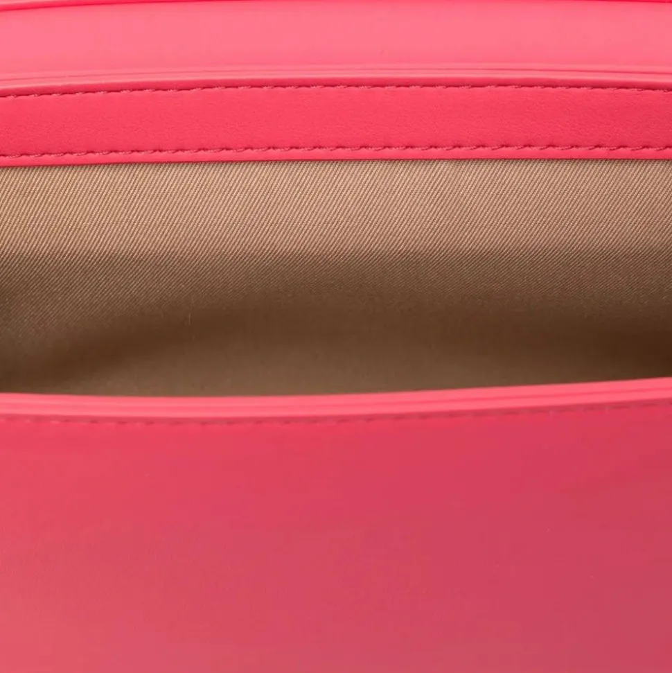 Clutch con Tracolla LOVE MOSCHINO Fuxia con Logo Lettering Sfumato