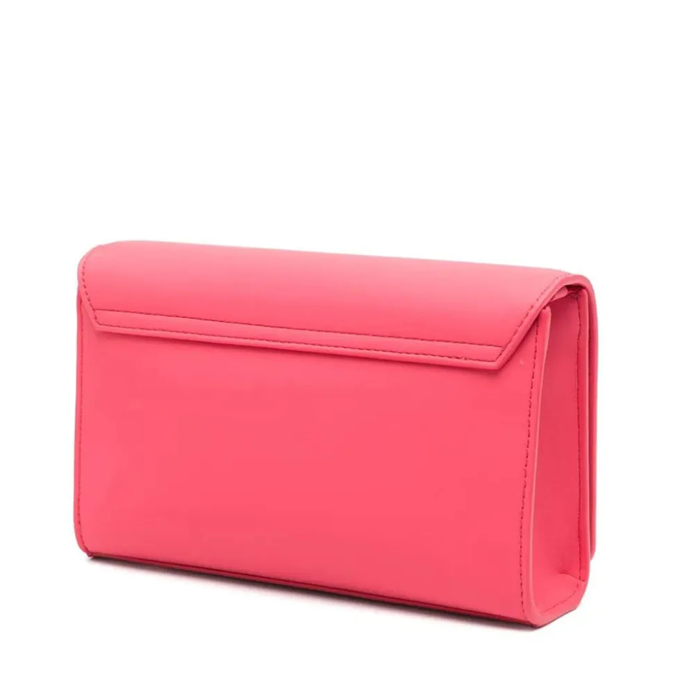 Clutch con Tracolla LOVE MOSCHINO Fuxia con Logo Lettering Sfumato