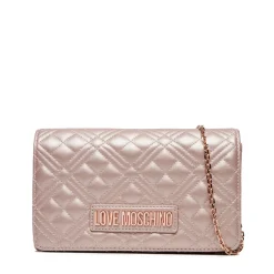 Clutch Donna con Tracolla LOVE MOSCHINO linea Smart Daily Quilted Metallic Powder