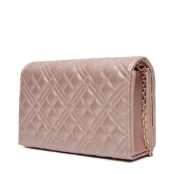Clutch Donna con Tracolla LOVE MOSCHINO linea Smart Daily Quilted Metallic Powder