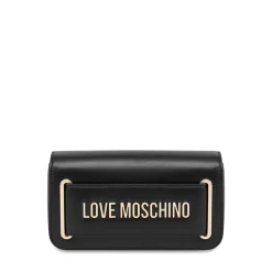 Clutch Donna con Tracolla LOVE MOSCHINO linea Smart Daily Lettering Logo Nero