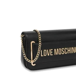 Clutch Donna con Tracolla LOVE MOSCHINO linea Smart Daily Lettering Logo Nero