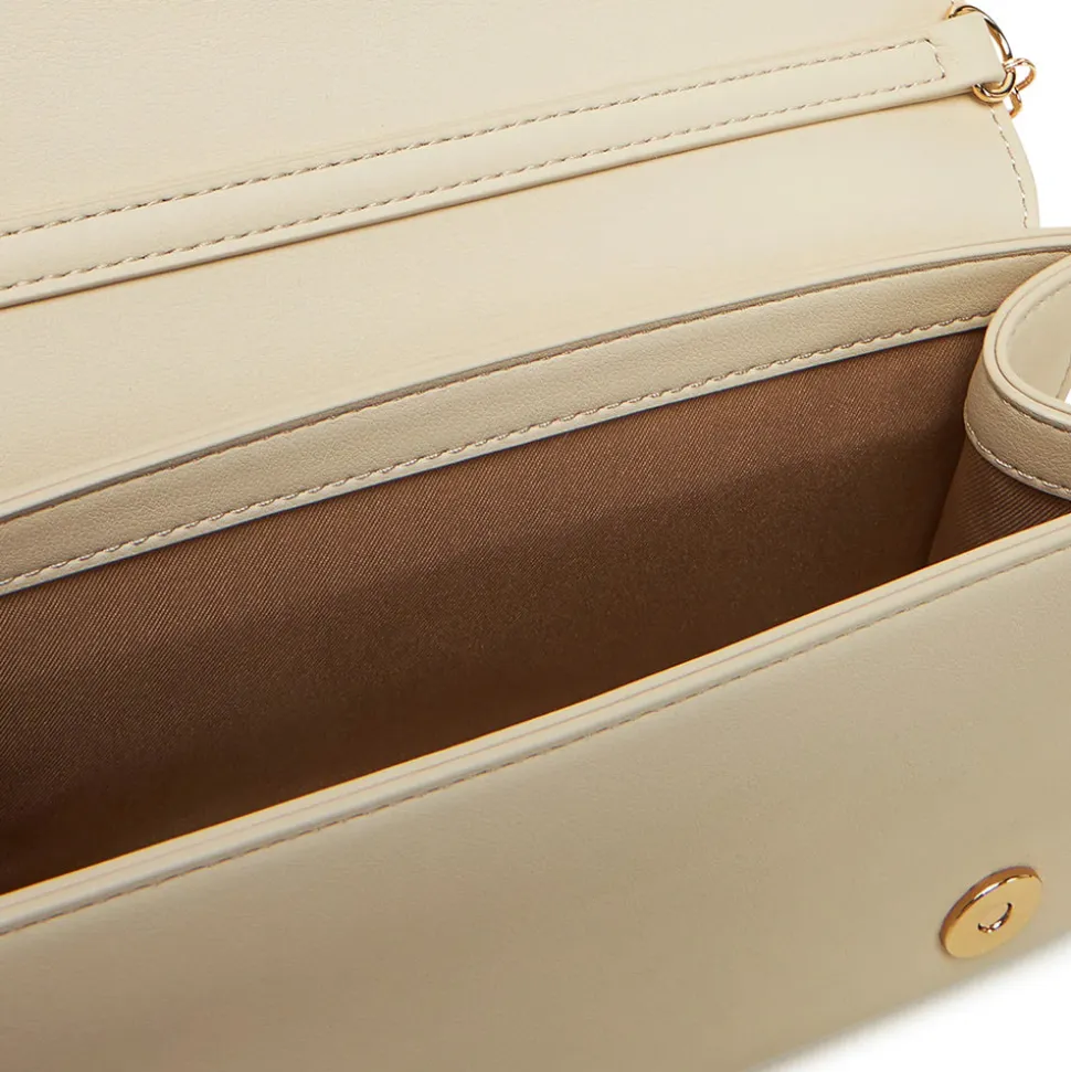Clutch Donna con Tracolla LOVE MOSCHINO linea Smart Daily Bag Lettering Logo Avorio