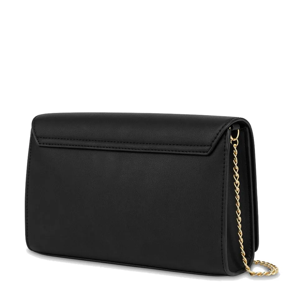 Clutch Donna con Tracolla LOVE MOSCHINO linea Smart Daily Bag Lettering Logo Nero