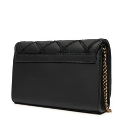 Clutch Donna LOVE MOSCHINO con Ricamo a Scacchi Nero