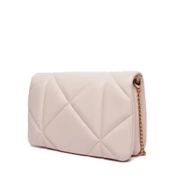 Clutch Trapuntata con Tracolla LOVE MOSCHINO linea Embossed Rosa Cipria