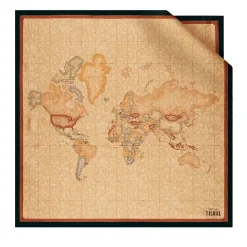 Foulard 90 x 90 cm 1A Classe Alviero Martini in Seta stampa Geo Classic e Nero 3190