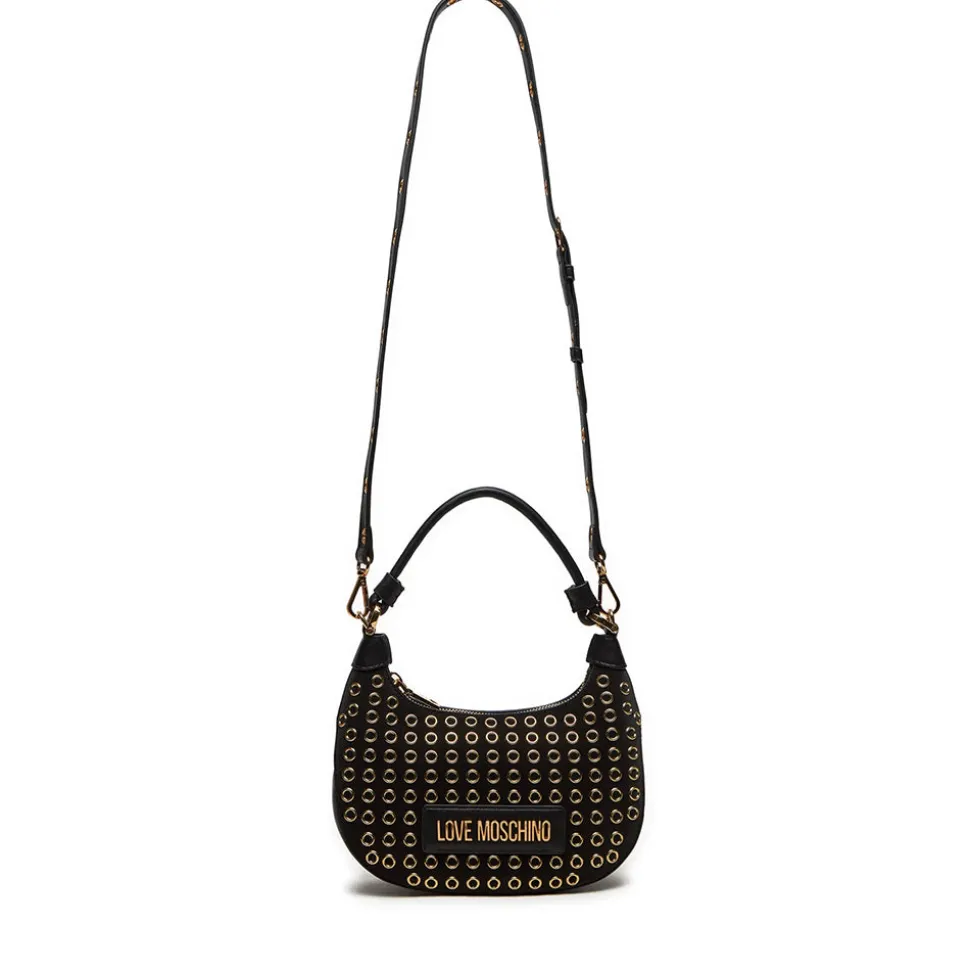 Hobo Bag a Mano LOVE MOSCHINO linea Glam Up Nera