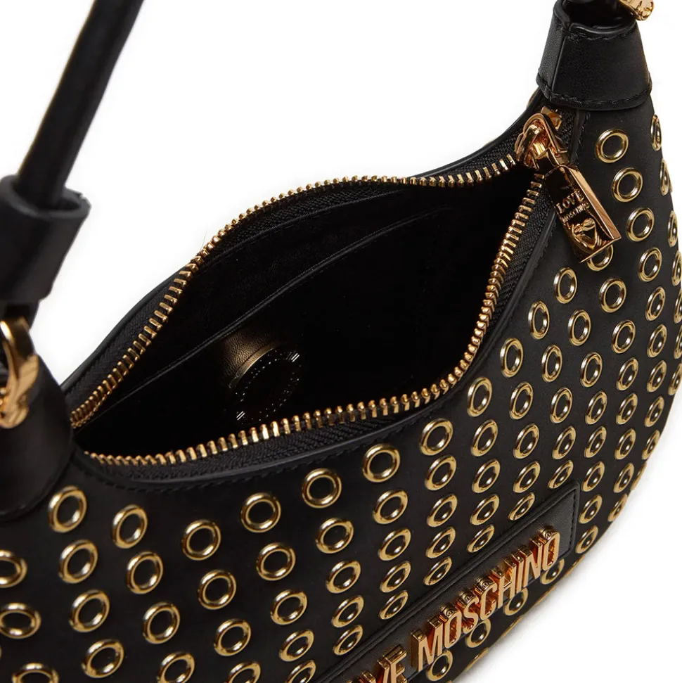 Hobo Bag a Mano LOVE MOSCHINO linea Glam Up Nera