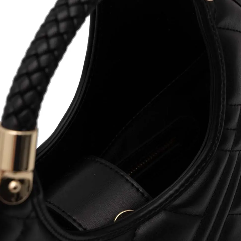 Hobo Bag a Mano Trapuntata LOVE MOSCHINO linea Quilted colore Nero