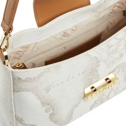 Hobo Bag con Tracolla 1A Classe Alviero Martini linea Gold Touch Geo White LC05